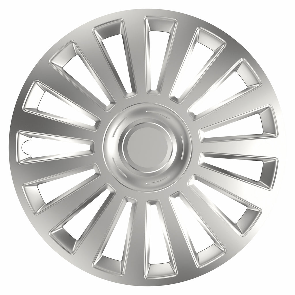 Wieldoppen Luxury Zilver 16 inch - set (4 stuks)