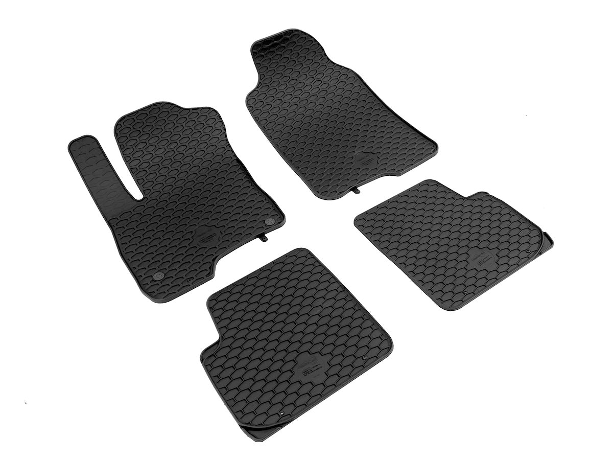 Rubber automatten voor Fiat 500 vanaf 2007, Panda 2 en Panda 3 vanaf 2003 - Rubber - 4-delig - Complete set