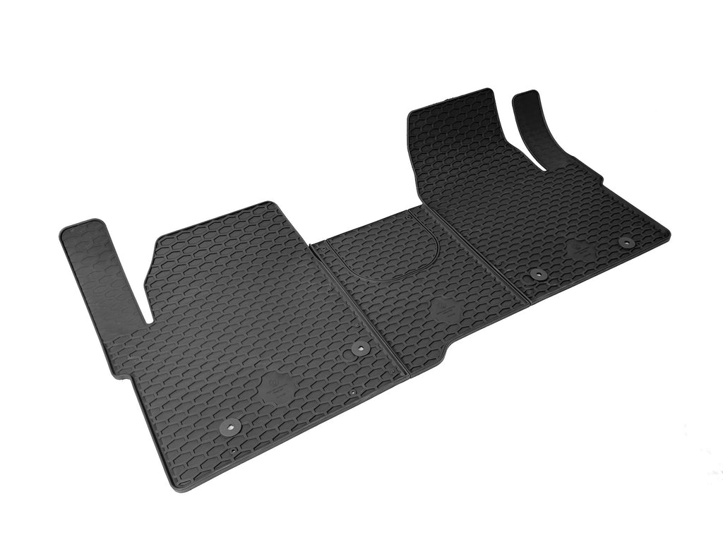 Rubber automatten voor Ford Transit Custom en VW Transporter T7 (2022-heden) - Rubber - 1-delig - Alleen voor