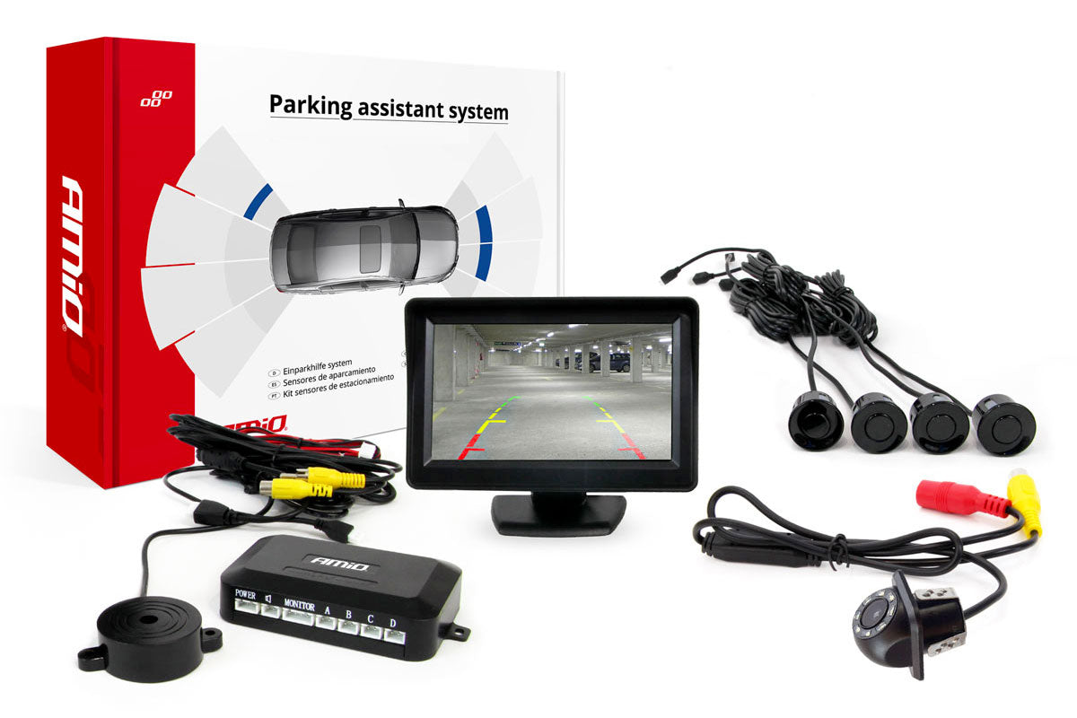 Parkeersensoren / Parkeerhulp met LCD scherm en Camera HD-305