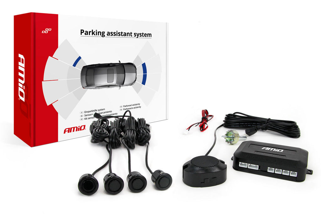 Parkeersensoren Gold met geluid (18mm) Zwarte Sensoren