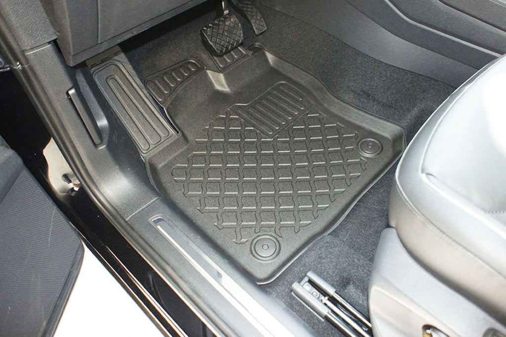 3D Automatten voor Skoda Kodiaq, Volkswagen Tiguan Allspace, Volkswagen Tarraco (vanaf 2017-) - TPE-Rubber - 4-delig