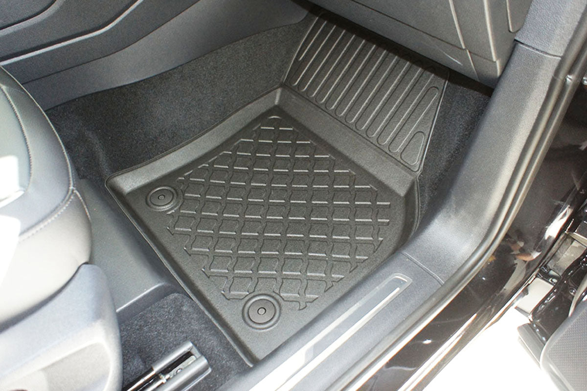 3D Automatten voor Skoda Kodiaq, Volkswagen Tiguan Allspace, Volkswagen Tarraco (vanaf 2017-) - TPE-Rubber - 4-delig