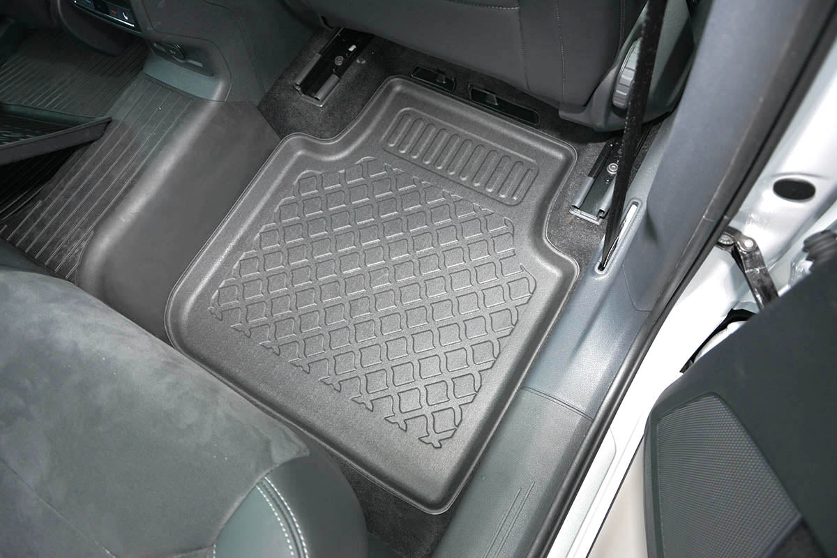 3D Automatten voor Skoda Kodiaq, Volkswagen Tiguan Allspace, Volkswagen Tarraco (vanaf 2017-) - TPE-Rubber - 4-delig