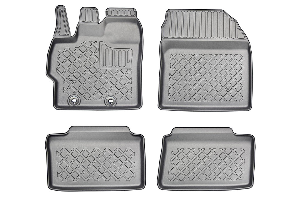 3D Automatten voor Toyota Yaris, Yaris Cross (XP210) en Mazda 2 (vanaf 2020-) - TPE-Rubber - 4-delig