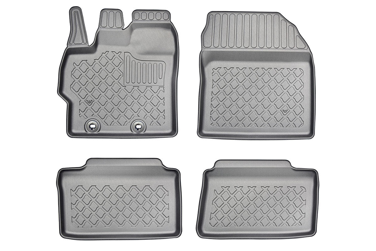 3D Automatten voor Toyota Yaris, Yaris Cross (XP210) en Mazda 2 (vanaf 2020-) - TPE-Rubber - 4-delig