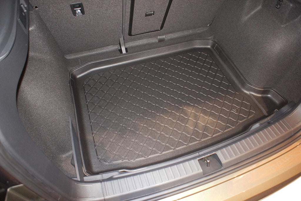 Guardliner kofferbakmat voor Seat Ateca, Cupra Ateca (KH7) (vanaf 2016), lage laadvloer - TPE-Rubber