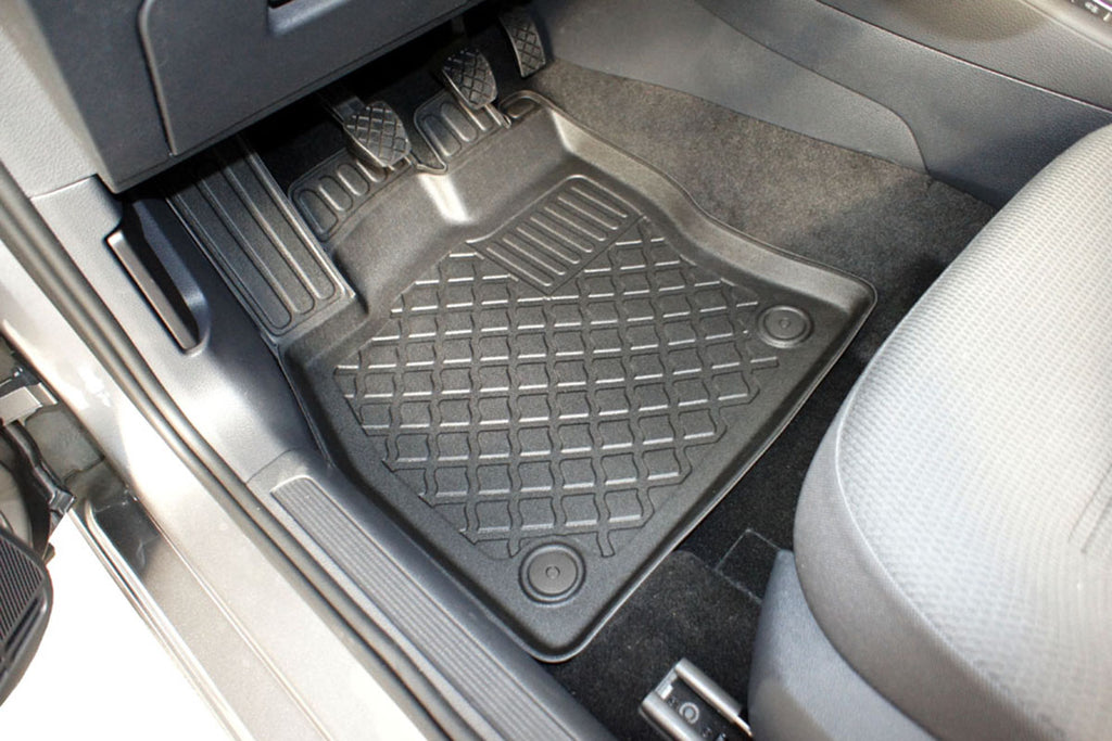3D Automatten voor Volkswagen Golf 7, Golf 8 en Seat Leon 3 (5F) (vanaf 2012-) - TPE-Rubber - 4-delig