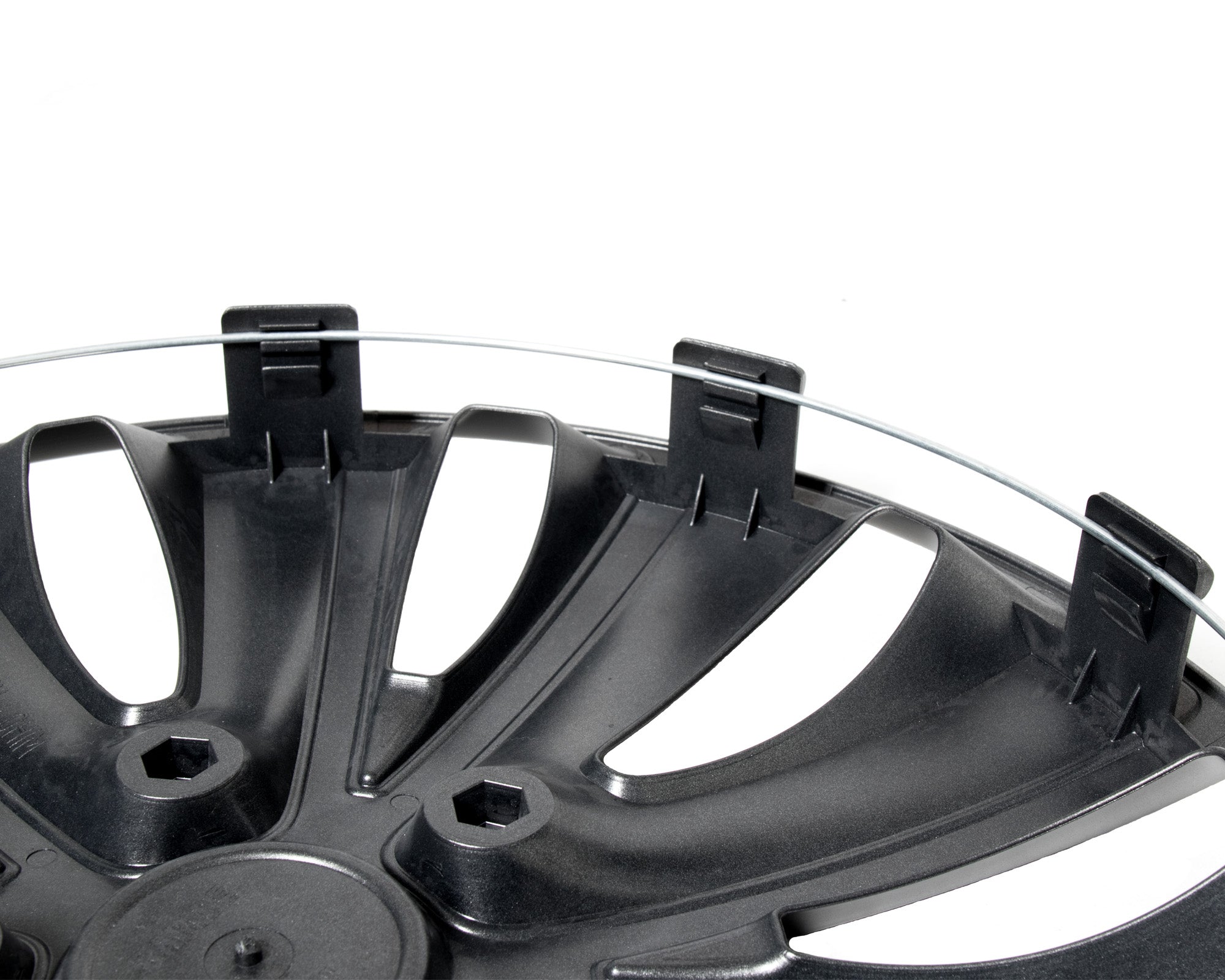 Wieldoppen Dakar Zilver/Zwart 15 inch - set (4 stuks)