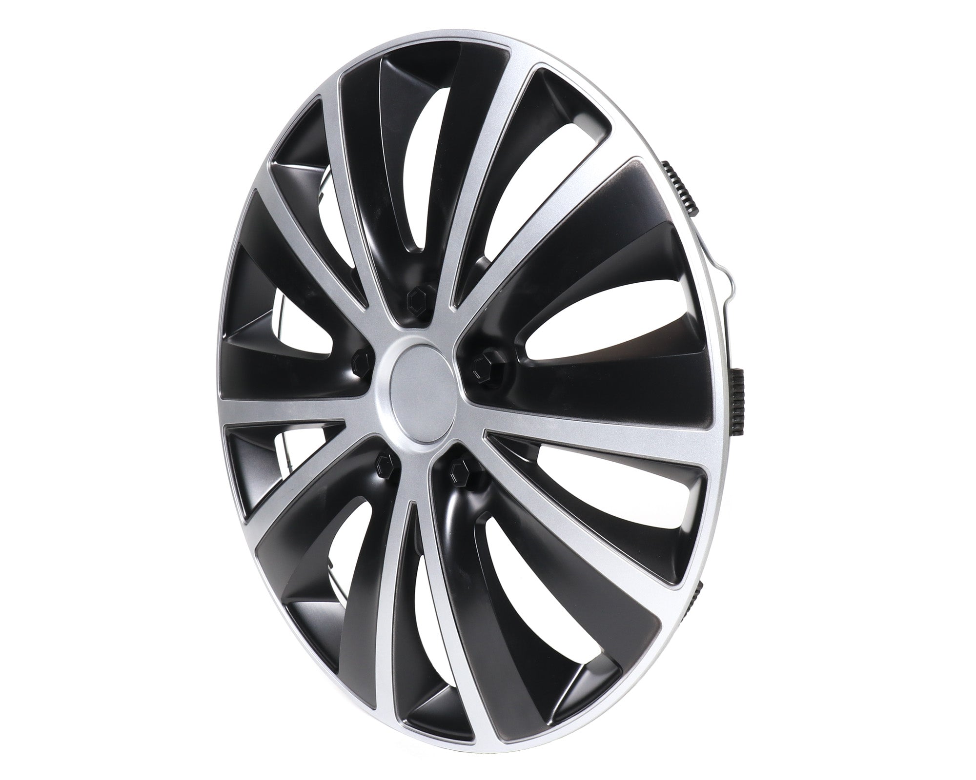 Wieldoppen Rapide zilver zwart 13 inch - 4 stuks