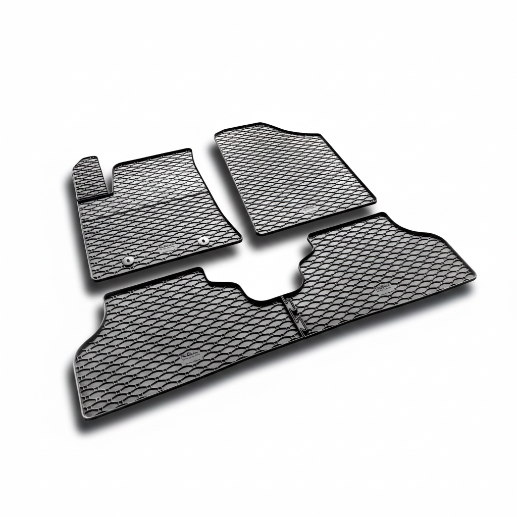 Rubber automatten Hyundai Kona Electric - witte achtergrond