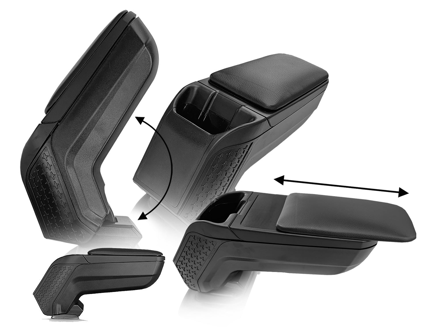 Armsteun voor Opel Corsa F vanaf 2019- - Kunstleer - Zwart