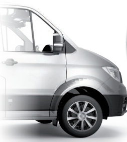 Wieldoppen Craft Zwart & Zilver 15 inch (bolle velgen) bedrijfswagen - 4 stuks